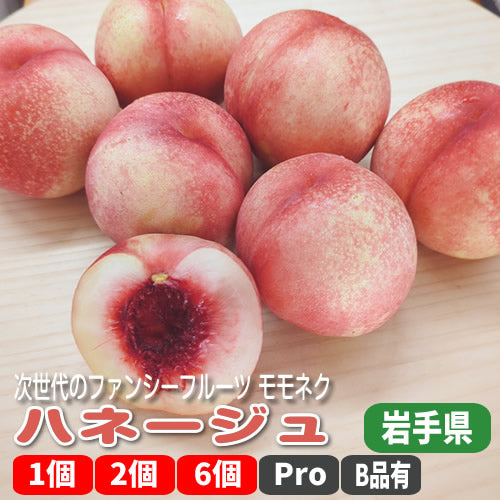 【期間限定】モモネク ハネージュ 白桃とネクタリンが合体した新しいファンシーフルーツ 岩手県産