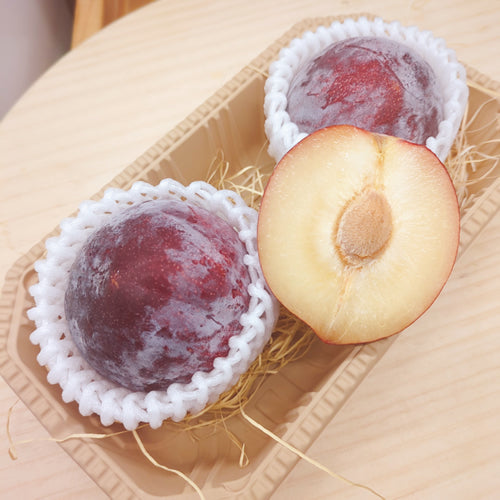 完熟太陽 皮ごと丸かじりで夏満喫の大玉極上プラム 山梨県産